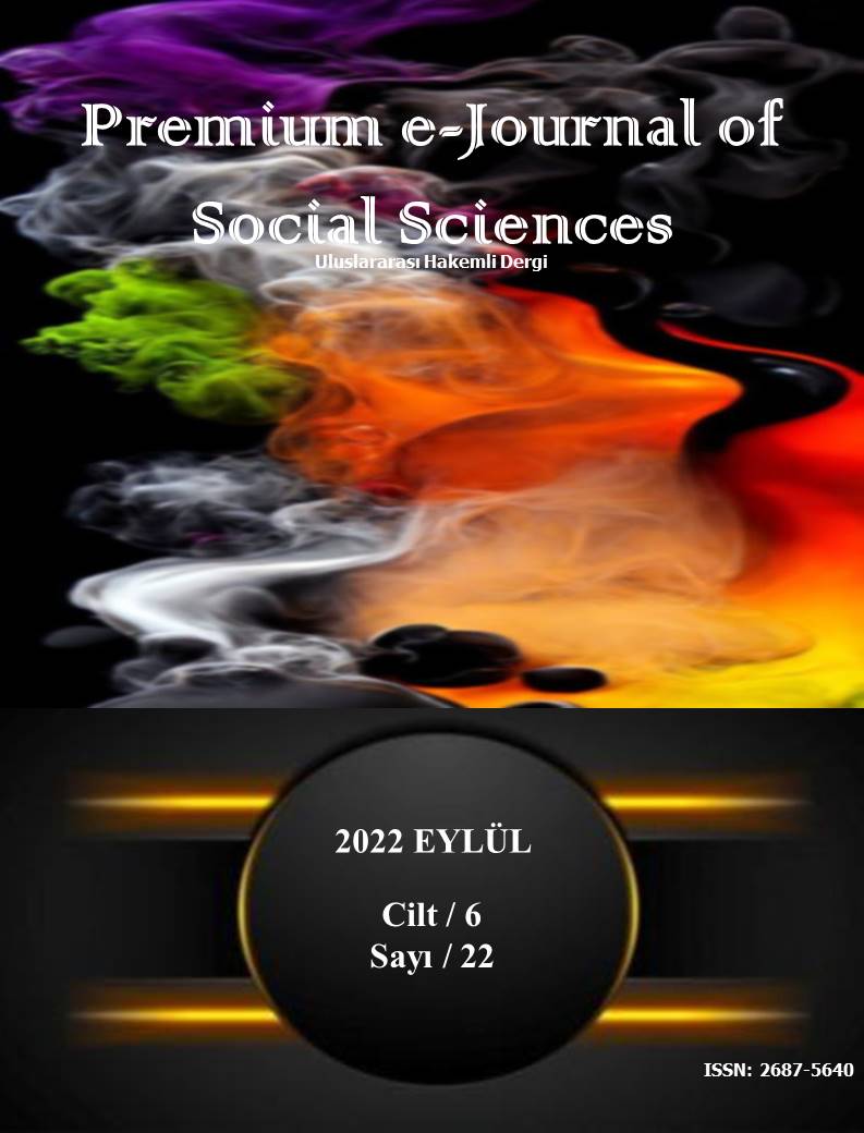 					Cilt 6 Sayı 22 (2022): Premium E-Journal of Social Sciences Gör
				
