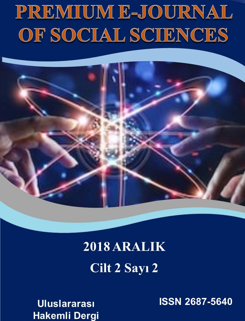 					Cilt 2 Sayı 2 (2018): Premium E-Journal of Social Sciences Gör
				