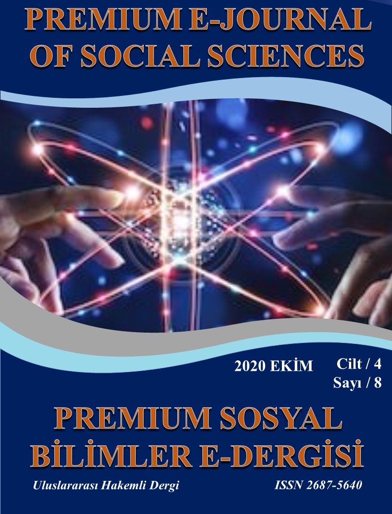 					Cilt 4 Sayı 8 (2020): Premium E-Journal of Social Sciences Gör
				