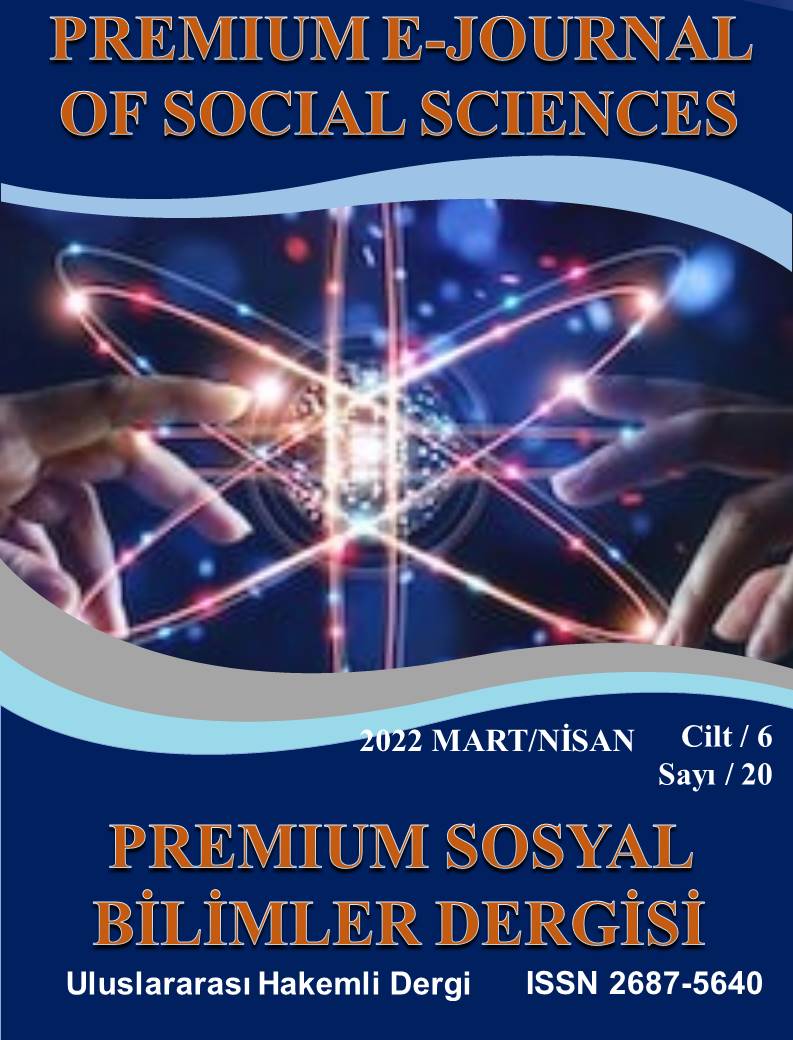 					Cilt 6 Sayı 20 (2022): Premium E-Journal of Social Sciences Gör
				